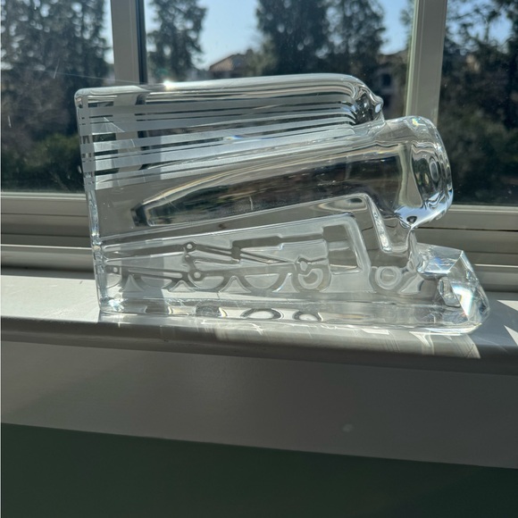 Rare Daum France Crystal Locomotive Train – Signed – Large Vintage Art Glass - Picture 5 of 10